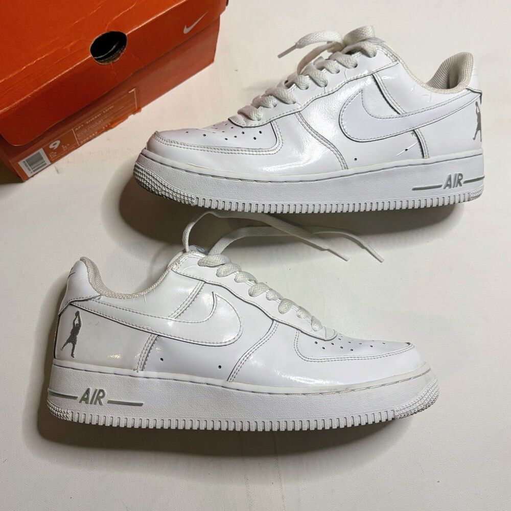 Nike Air Force 1 Low Rasheed AF1 “Sheed” White 306347-111 Mens 9 Patent Leather